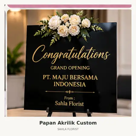 Papan Bunga Akrilik Boyolali